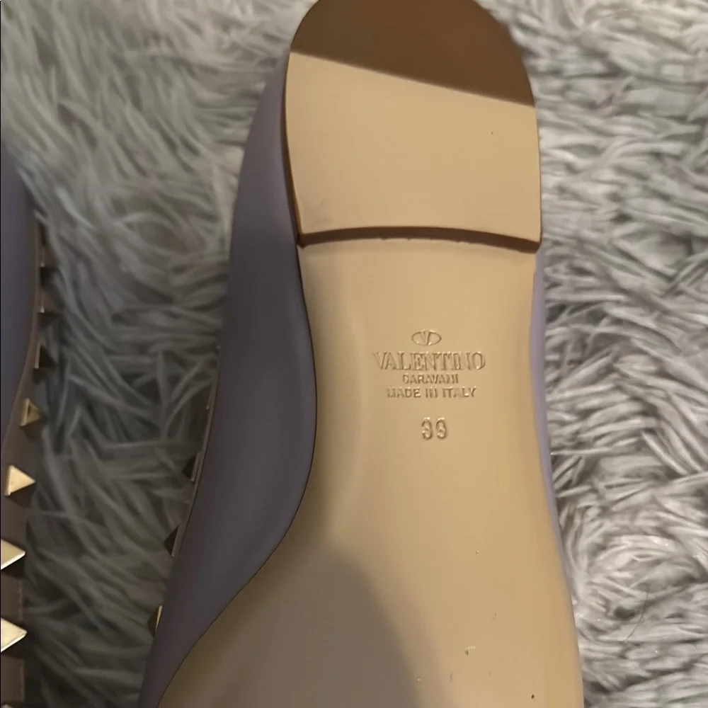 Valentino Lilac Studded Flats size 8 authentic - Picture 7 of 12